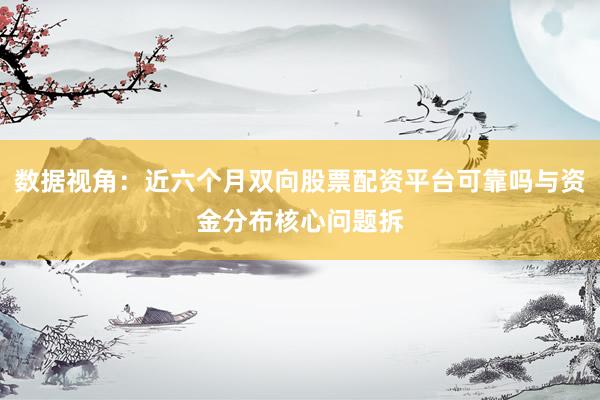 数据视角：近六个月双向股票配资平台可靠吗与资金分布核心问题拆