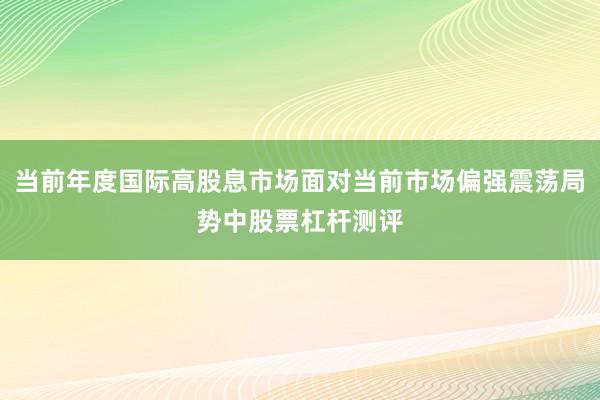 当前年度国际高股息市场面对当前市场偏强震荡局势中股票杠杆测评