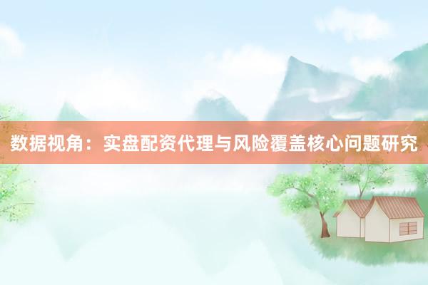 数据视角：实盘配资代理与风险覆盖核心问题研究
