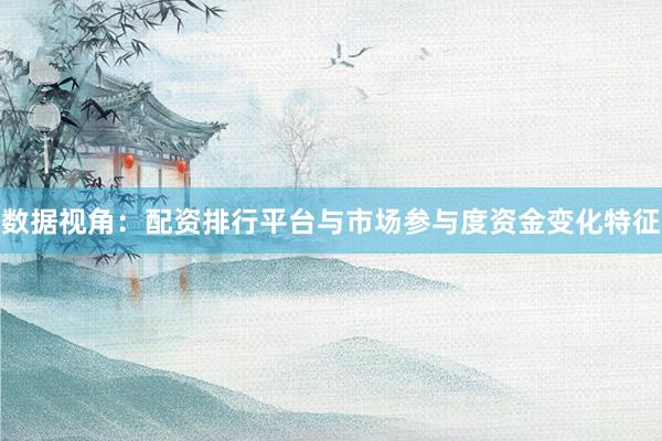 数据视角：配资排行平台与市场参与度资金变化特征
