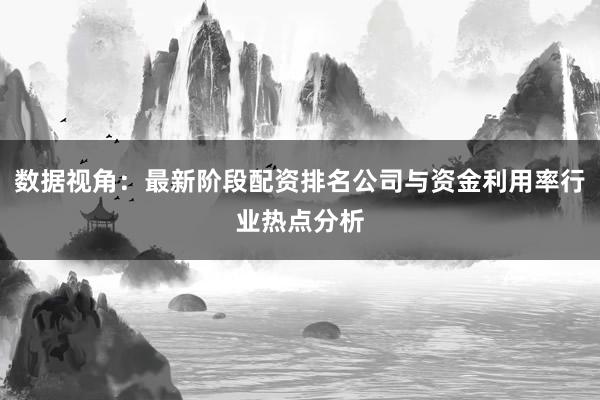 数据视角：最新阶段配资排名公司与资金利用率行业热点分析