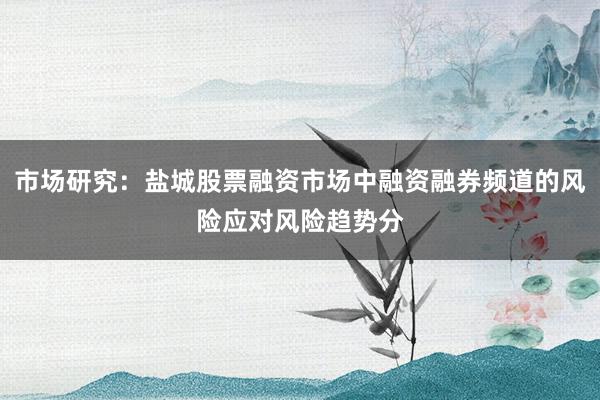 市场研究：盐城股票融资市场中融资融券频道的风险应对风险趋势分