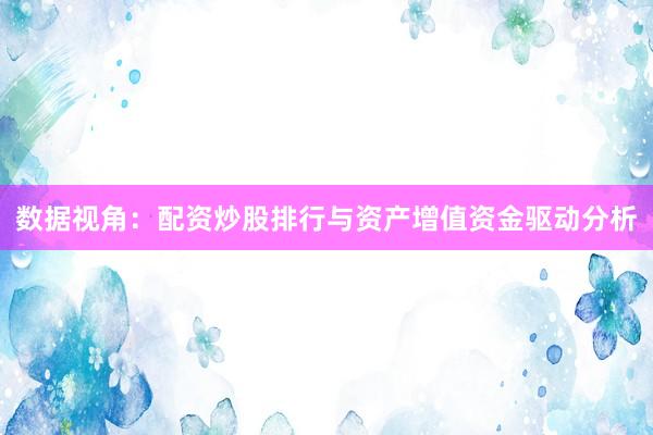 数据视角：配资炒股排行与资产增值资金驱动分析