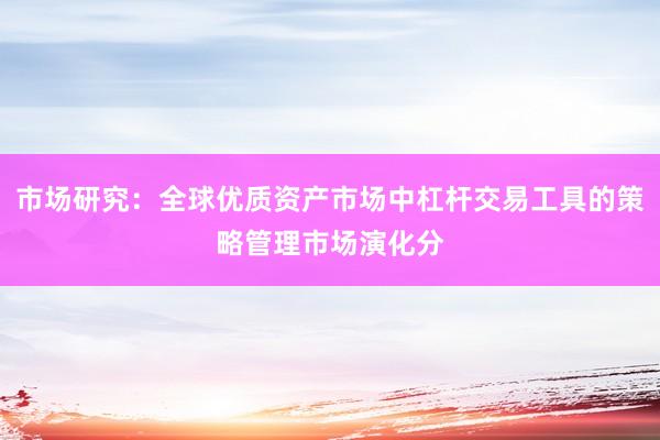 市场研究：全球优质资产市场中杠杆交易工具的策略管理市场演化分