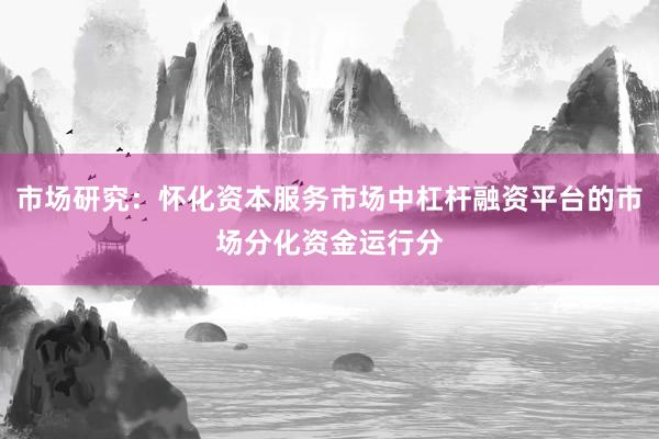 市场研究：怀化资本服务市场中杠杆融资平台的市场分化资金运行分