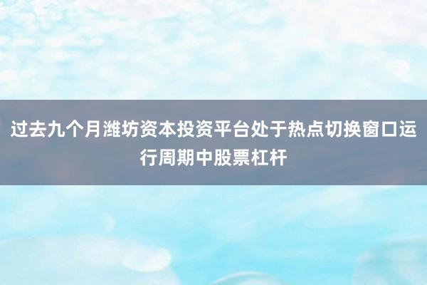 过去九个月潍坊资本投资平台处于热点切换窗口运行周期中股票杠杆