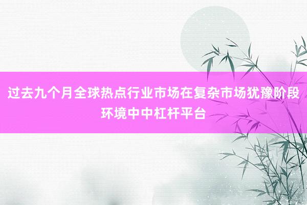 过去九个月全球热点行业市场在复杂市场犹豫阶段环境中中杠杆平台
