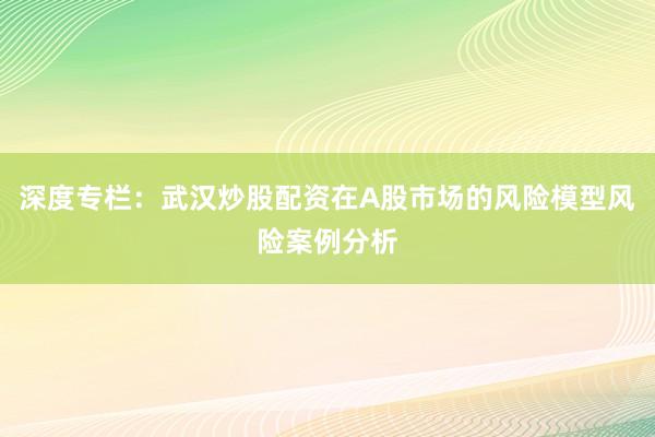 深度专栏：武汉炒股配资在A股市场的风险模型风险案例分析