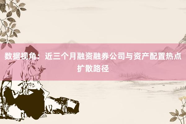 数据视角：近三个月融资融券公司与资产配置热点扩散路径