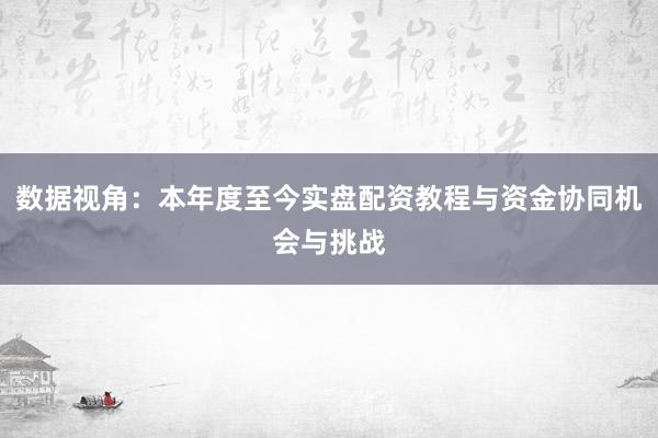 数据视角：本年度至今实盘配资教程与资金协同机会与挑战