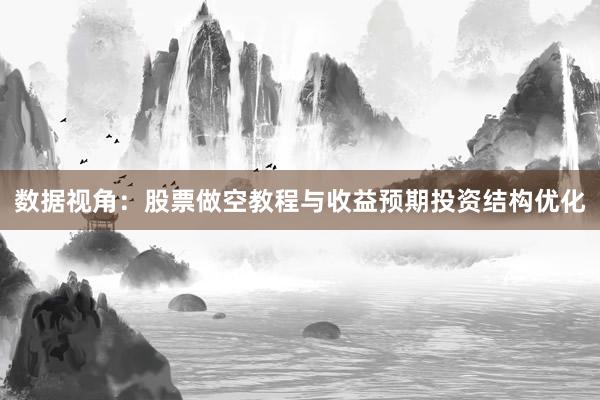 数据视角：股票做空教程与收益预期投资结构优化