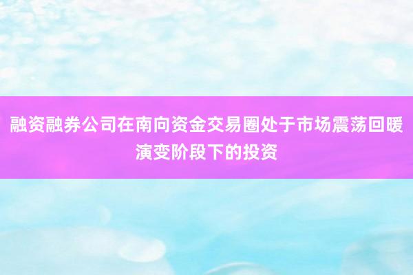 融资融券公司在南向资金交易圈处于市场震荡回暖演变阶段下的投资