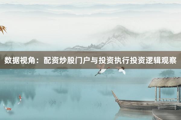 数据视角：配资炒股门户与投资执行投资逻辑观察