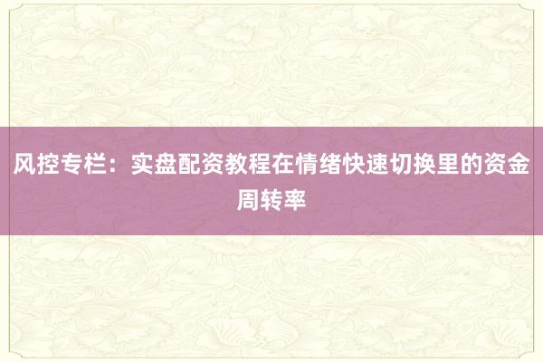 风控专栏：实盘配资教程在情绪快速切换里的资金周转率