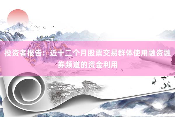 投资者报告:近十二个月股票交易群体使用融资融券频道的资金利用