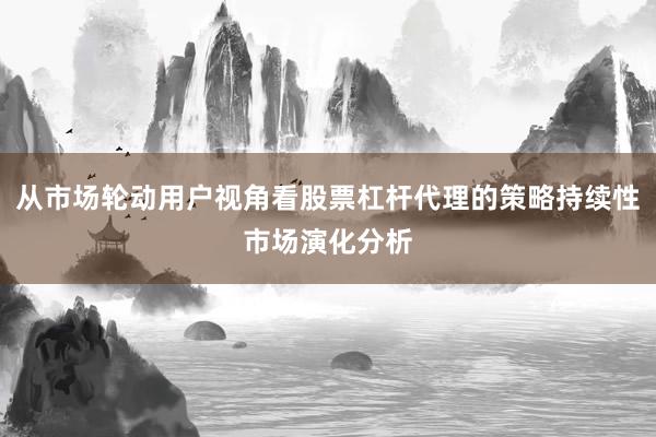 从市场轮动用户视角看股票杠杆代理的策略持续性市场演化分析
