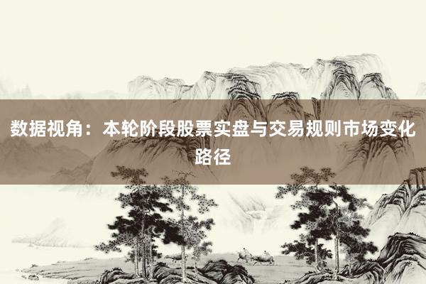 数据视角：本轮阶段股票实盘与交易规则市场变化路径
