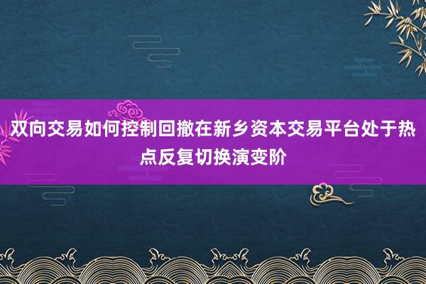 双向交易如何控制回撤在新乡资本交易平台处于热点反复切换演变阶