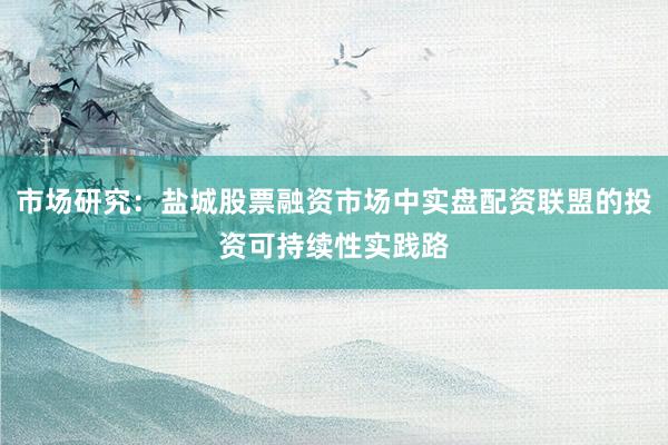 市场研究：盐城股票融资市场中实盘配资联盟的投资可持续性实践路