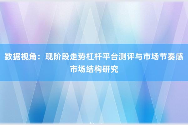 数据视角:现阶段走势杠杆平台测评与市场节奏感市场结构研究