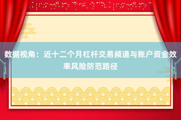 数据视角:近十二个月杠杆交易频道与账户资金效率风险防范路径