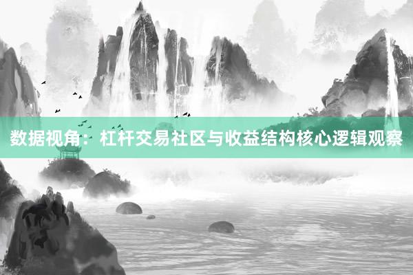 数据视角：杠杆交易社区与收益结构核心逻辑观察